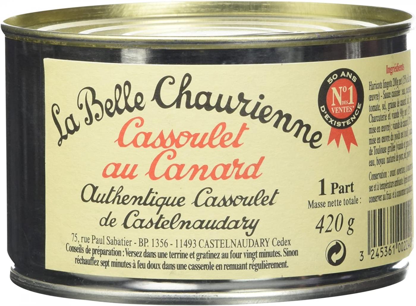 La Belle Chaurienne Cassoulet Porc Canard Boite 380 